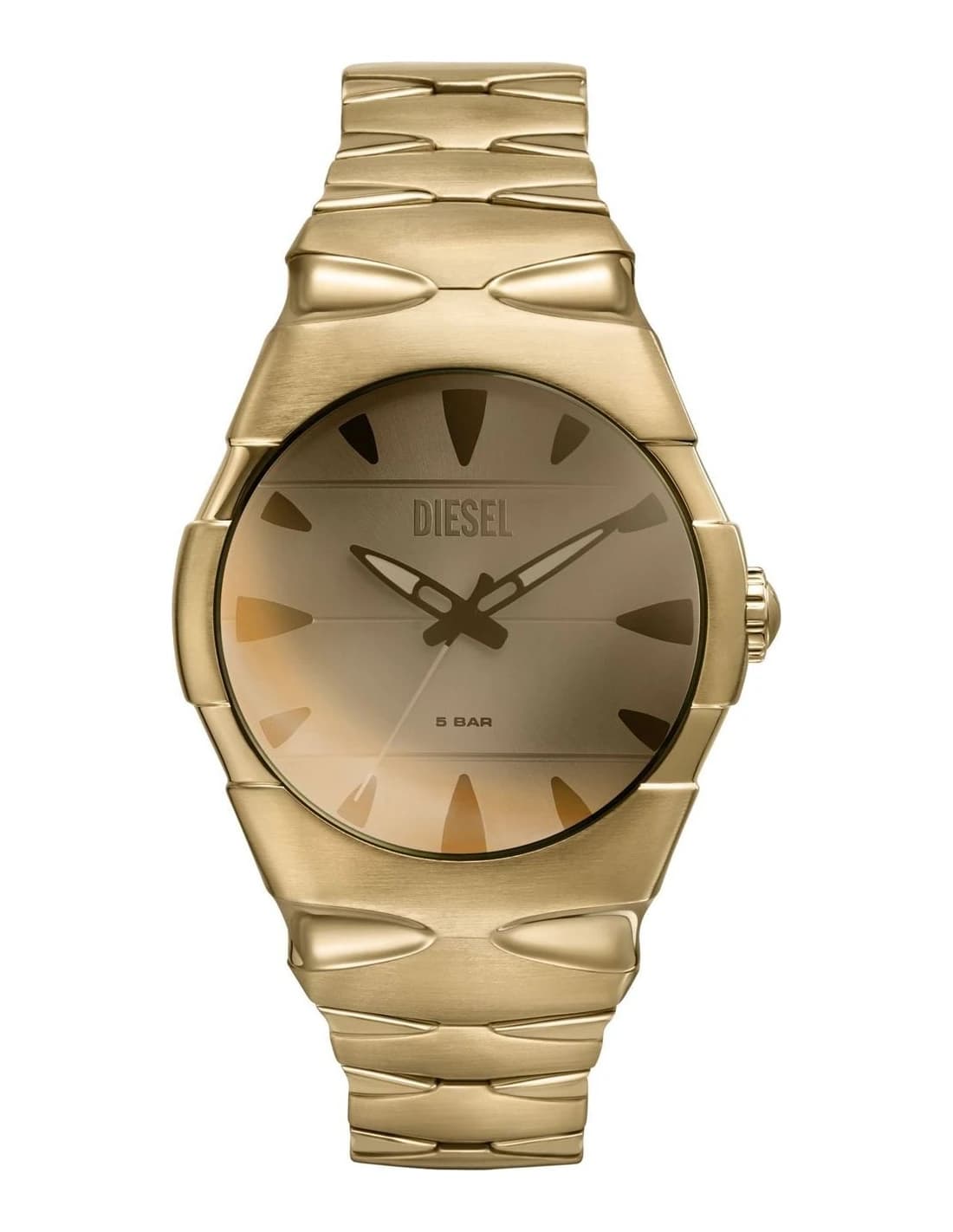 Diesel DZ2214 vue de côté, bracelet acier