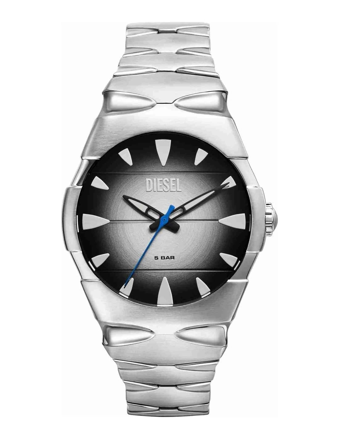 Diesel DZ2224 vue de côté, bracelet acier