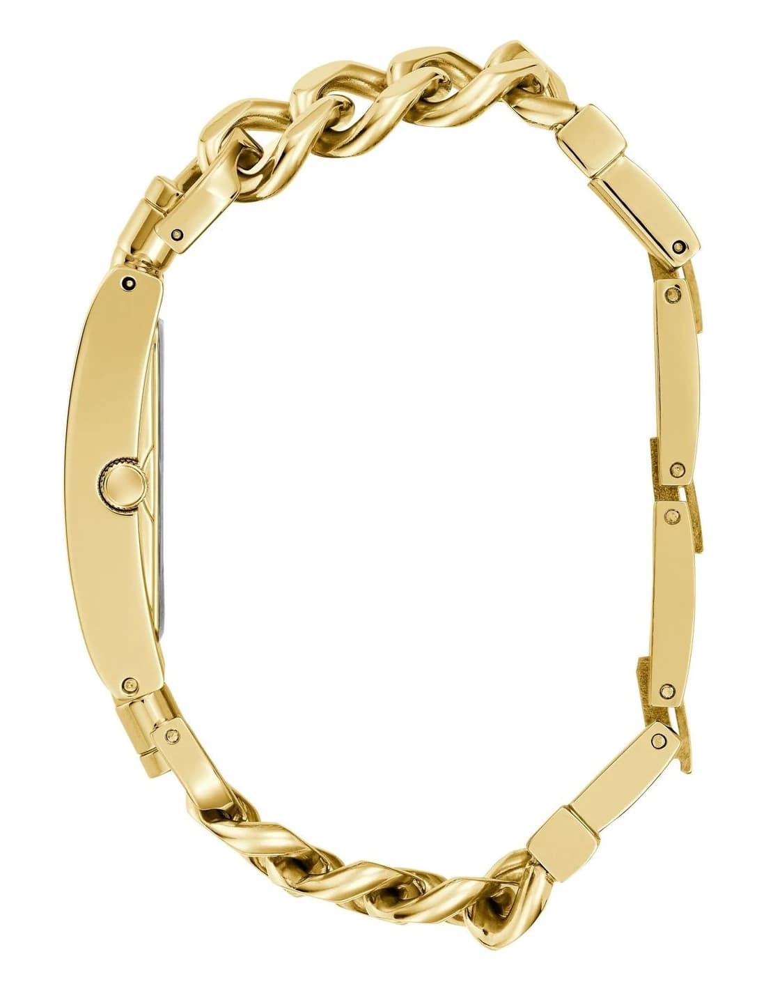 Gros plan sur le cadran vert de la Guess GW0740L2