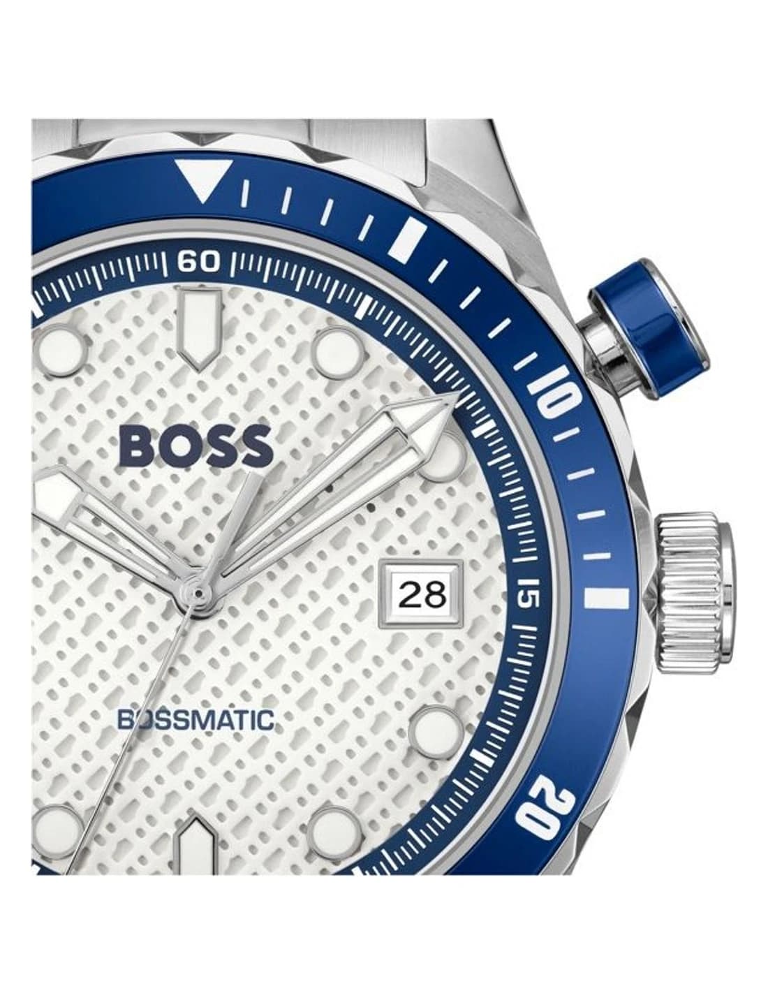 Hugo Boss 1514212 côté fond de boîtier argent