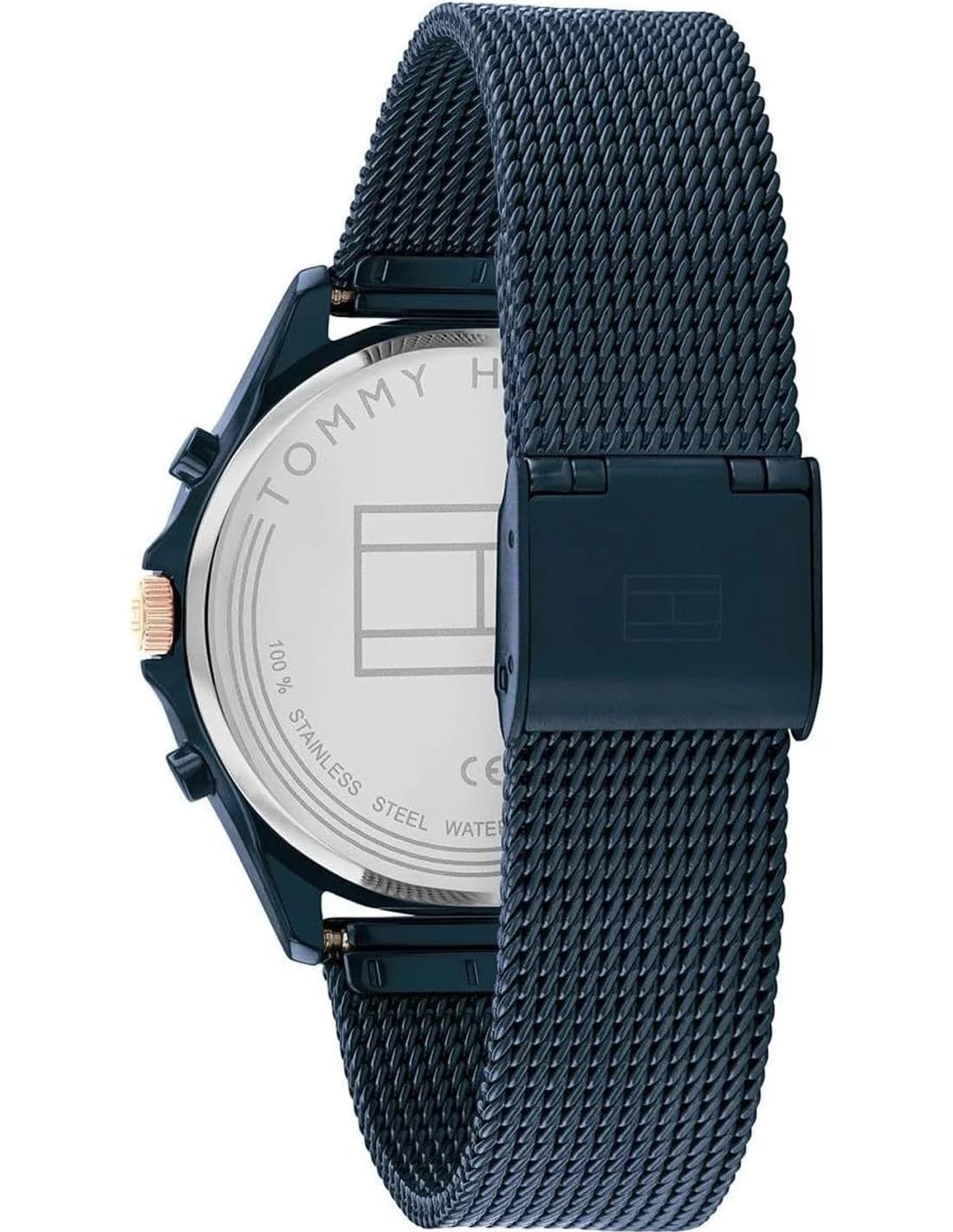 Montre Tommy Hilfiger 1782418 femme détail cadran bleu