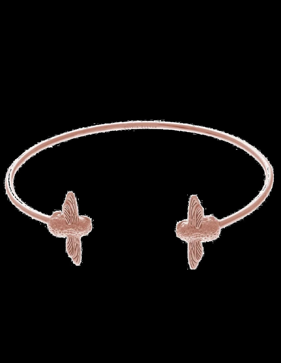 Olivia Burton OBJ16AMB02 vue de côté, bracelet acier