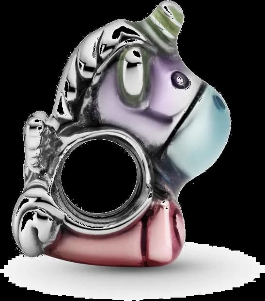 Charm Pandora argent Bruno La Licorne Arc-En-Ciel Multicolore Pandora Friends vue 4