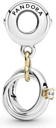 Charm Pandora Alliances Bicolores 799319C01 Argent 925/1000 vue 3