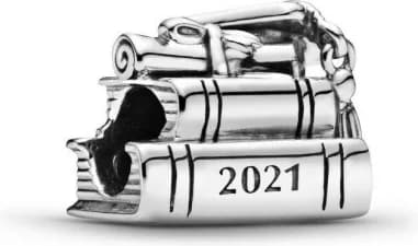 Charm Pandora argent Diplôme 2021 Pandora Passions