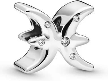 Charm Pandora argent Zodiaque Poisson Signe Astrologique