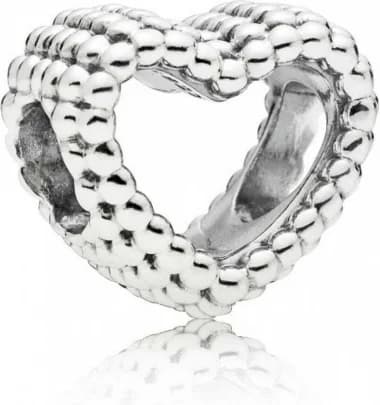 Charm Pandora Cœur Ouvert Perlé Pandora Moments Argent 925/1000