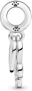 Charm Pandora Cœurs et Empreinte de Pattes 799360C00 en Argent 925/1000 vue 3