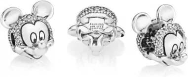 Charm Pandora Clip Pavé Disney Mickey Disney x Pandora Argent 925/1000