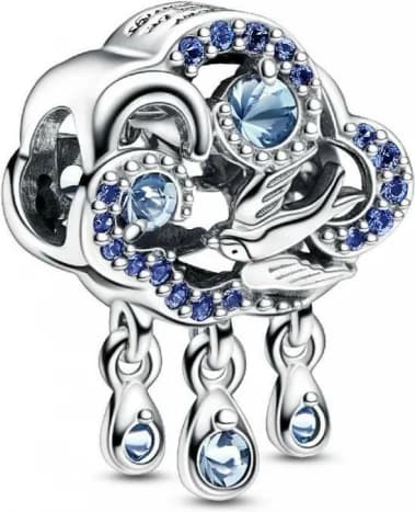 Charm Pandora Nuage et Hirondelle