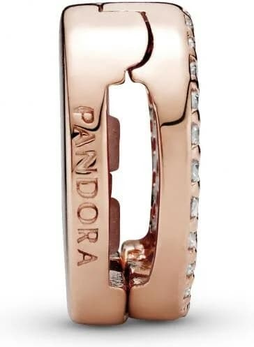 Charm Pandora Pavé Rond Pandora Timeless Métal doré à l’Or Rose fin 585/1000