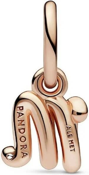 Charm Pandora Pendant Alphabet Lettre m Manuscrite