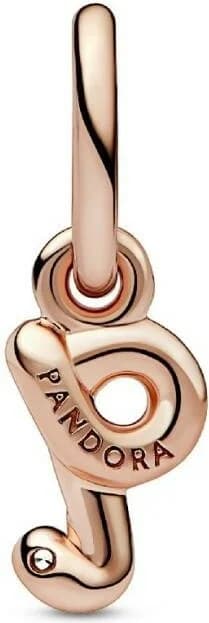 Charm Pandora Pendant Alphabet Lettre q Manuscrite