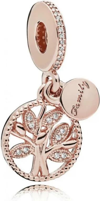 Charm Pandora Pendant Arbre de Vie Scintillant Pandora Moments Métal doré à l’Or Rose fin 585/1000