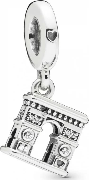 Charm Pandora pendant Arc de Triomphe Pandora Moments Argent 925/1000