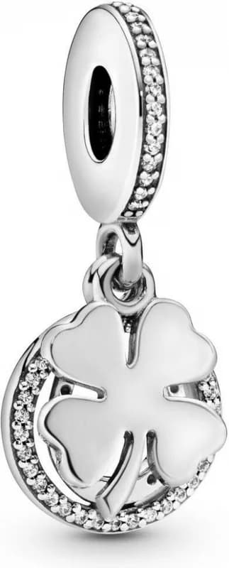 Charm Pandora Pendant argent Trèfle à Quatre Feuilles Pandora Moments