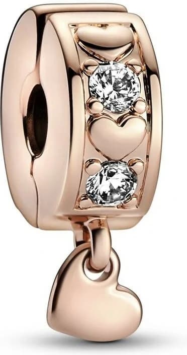 Charm Pandora Pendant Doré Rose Coeur