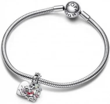 Charm Pandora Pendant Double Disney Winnie l’Ourson et Porcinet 792214C01 multicolore vue 3