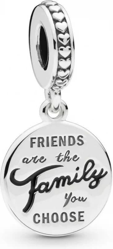 Pandora Moments Silver Heart Family Pendant Pandora Charm 925/1000 Silver