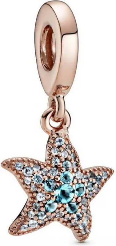 Charm Pandora Pendant Métal doré à l'or rose fin 585/1000 Étoile de Mer Pandora Places