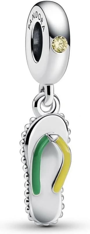 Charm Pandora pour femme en forme de sandale multicolore