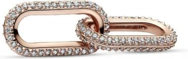 Double Link Pavé doré rose ME