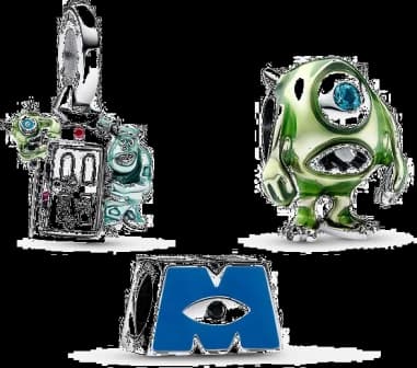 Ensemble de Charms Disney X Pandora Pixar Monstres & Cie