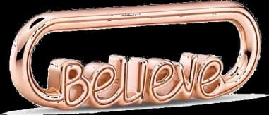 Link Believe Métal doré à l'or rose fin 585/1000 Pandora ME