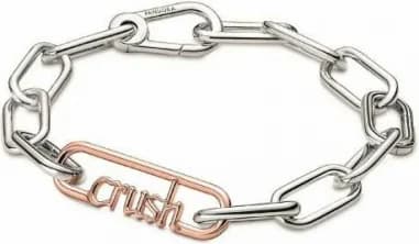 Link rose gold à Message Crush Pandora ME