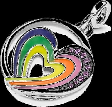 Heart of Freedom Rainbow Locket Pandora ME vue 2