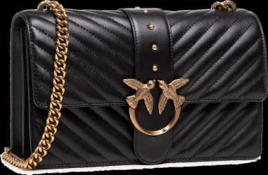 Sac bandoulière Pinko Love One Classic en cuir de vachette