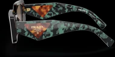 Lunettes de soleil Prada PR 15YS 2AU06B en acétate vue 3