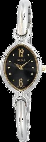 Montre Femme Pulsar PTA387 Boîtier Rectangulaire et Bracelet Acier Doré