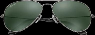 Lunettes de soleil Ray-Ban Aviator Large Metal RB3025 004/58 argent polarisés vue 2