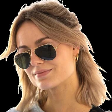Ray-Ban Aviator Large Metal Sunglasses RB3025 W3234 Gold vue 3