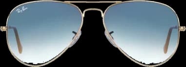 Lunettes de soleil Ray-Ban Aviator RB3025 001/3F bleues forme pilote vue 2