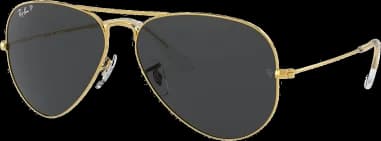 Lunettes de soleil Ray-Ban Aviator RB3025 9196/48 métal gold polarisés