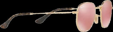 Ray-Ban Hexagonal Flat Lenses RB3548N 001/Z2 Flash Copper Sunglasses vue 2