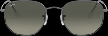 Ray-Ban Hexagonal Flat Lenses RB3548N 004/71 Gray Sunglasses vue 2