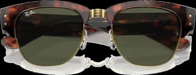 Lunettes de soleil Ray-Ban Mega Clubmaster RB0316S 990/31 écaille de tortue vue 2