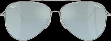 Ray Ban RBR0101S 003/30 Lenny Kravitz X Reverse Aviator Silver Sunglasses vue 2
