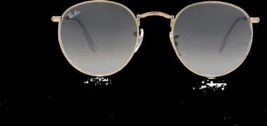 Ray-Ban Round Metal Sunglasses RB3447 001/71 Round Gold vue 2