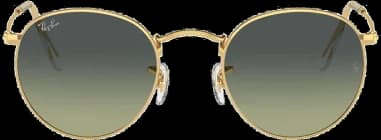 Ray-Ban Round Metal Sunglasses RB3447 001/BH Round Arista golden gold vue 3
