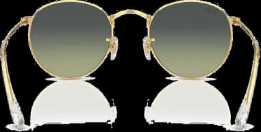 Ray-Ban Round Metal Sunglasses RB3447 001/BH Round Arista golden gold vue 2