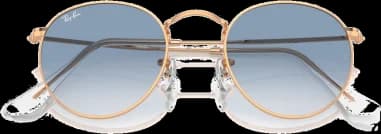 Ray-Ban Round Metal Sunglasses RB3447 9202/3F Round Gold Rose Gold vue 2