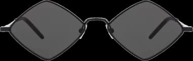 Saint Laurent New Wave SL302 LISA metal sunglasses with geometric shape vue 4