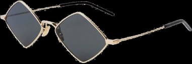 Lunettes de soleil Saint Laurent New Wave SL 302 LISA métal à forme géométrique vue 3