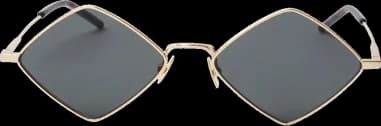 Lunettes de soleil Saint Laurent New Wave SL 302 LISA métal à forme géométrique vue 2