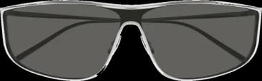 Lunettes de soleil Saint Laurent SL 605 LUNA monture métallique vue 3