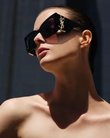 Saint Laurent SL M119 BLAZE Monogram YSL acetate sunglasses vue 3